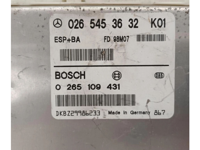 Блок управления АБС 0265453632   Mercedes-Benz A W168