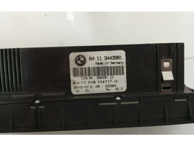 Блок управления климат-контролем 64113443981 BMW X3 E83
