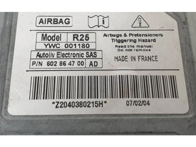 Блок подушек безопасности 602864700, 216102782   Rover 25