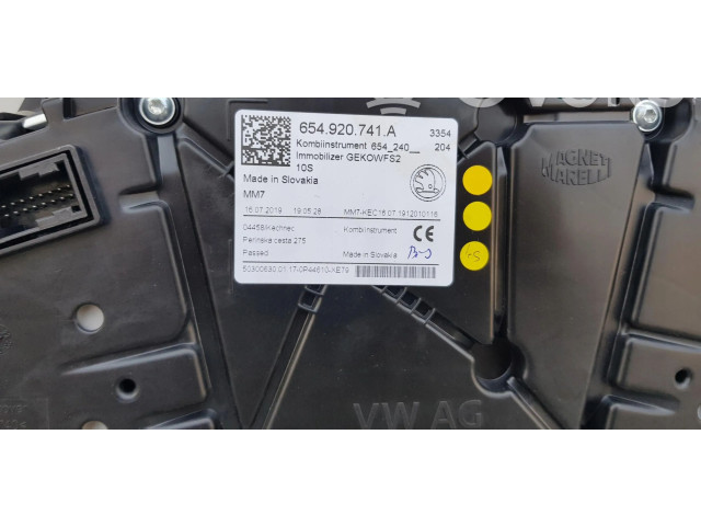 Панель приборов 654920741A Skoda Scala