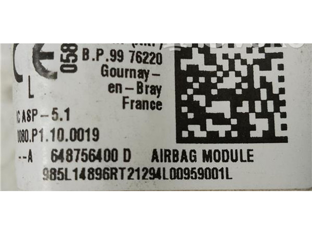 Боковая подушка безопасности 648756400D, 648756400D   Dacia Sandero III