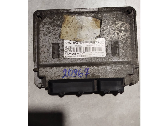 Блок управления двигателя 03e906023al Skoda Fabia Mk2 (5J)
