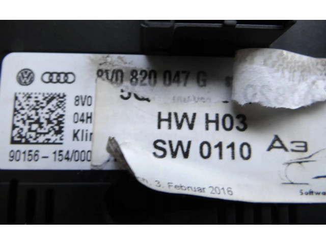 Блок управления климат-контролем 8V0820047G, 8V0820047G   Audi Q2 