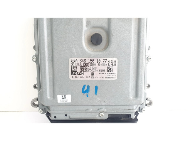 Řídící jednotka A6461501077, 0281014187 Mercedes-Benz Vito Viano W639 2008