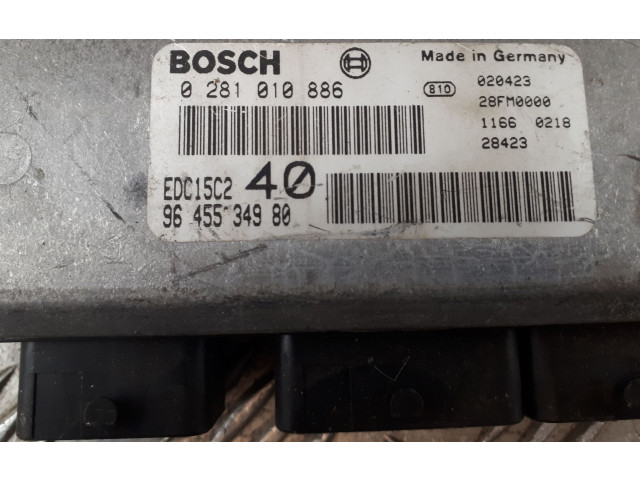 Блок управления двигателя 0281010886, 0281010886 Citroen C8