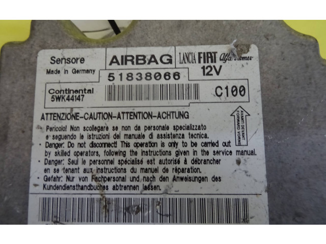 Блок подушек безопасности 51838066, 5WK44147 Fiat Grande Punto