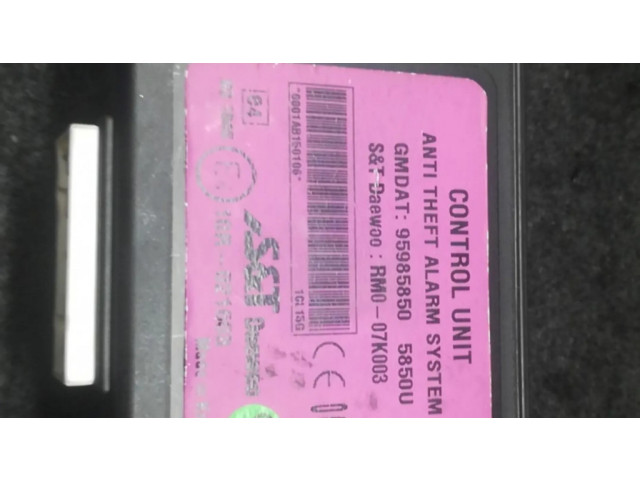 Блок управления двигателя Alarme Chevrolet Spark