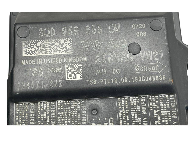 Блок подушек безопасности 3Q0959655CM, 190C048886   Skoda Octavia Mk3 (5E)