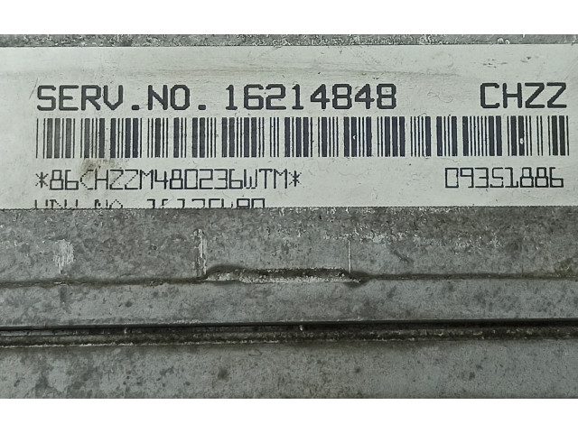 Блок управления двигателя 16214848, 09351886 Cadillac STS Seville