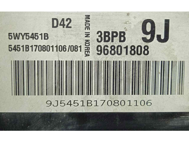 Блок управления 5WY5451B-96801808   Chevrolet Matiz