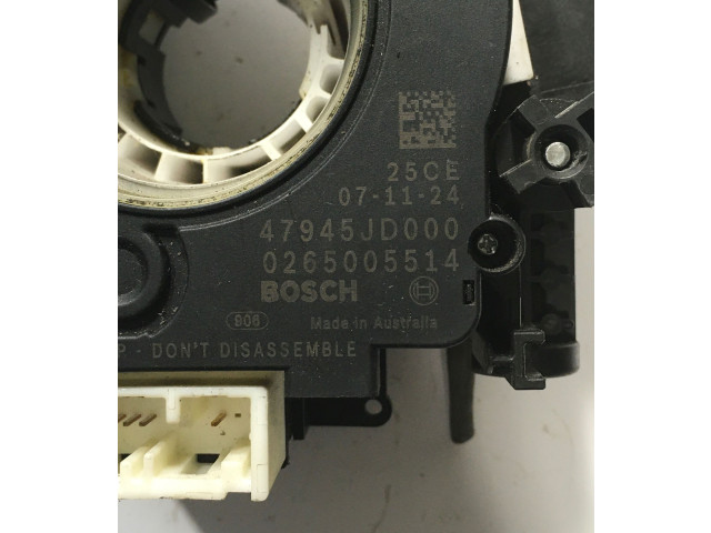 Подрулевой шлейф SRS 47945JD000, 0265005514   Nissan X-Trail T31