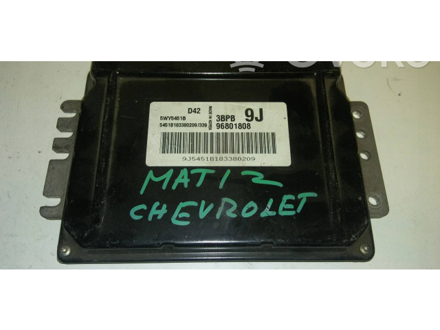Блок управления двигателя 5WY5451B, 96801808   Chevrolet Matiz