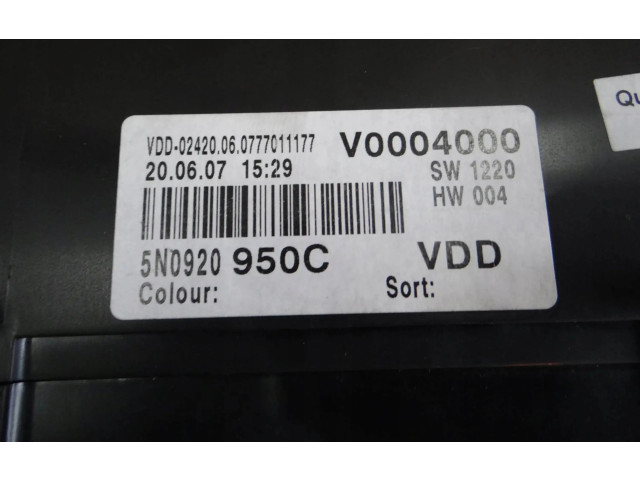 Přístrojová deska  Volkswagen Tiguan 2008 5N0920950C  