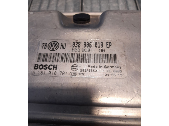 Řídící jednotka 038906019EP, 0281010701 Audi A4 S4 B6 8E 8H 2003