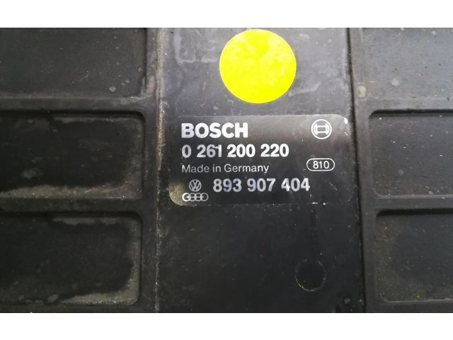 Блок управления двигателя 893907404, 0261200220 Audi A2