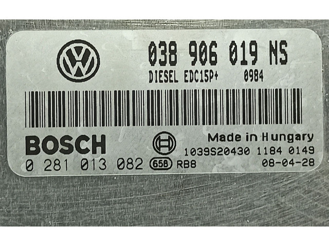 Блок управления двигателя 038906019NS   Skoda Fabia Mk2 (5J)