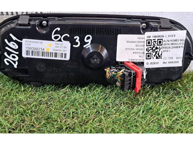 Блок управления климат-контролем 156099234, 156099234 Alfa Romeo Giulietta