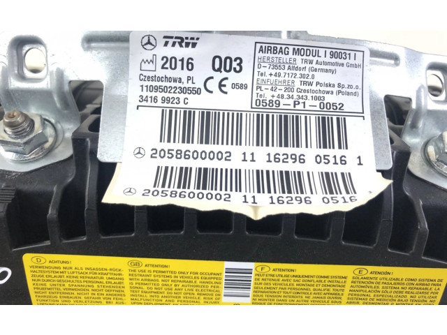 Volant Mercedes-Benz C W205 2016 A2058600002, A2058600002