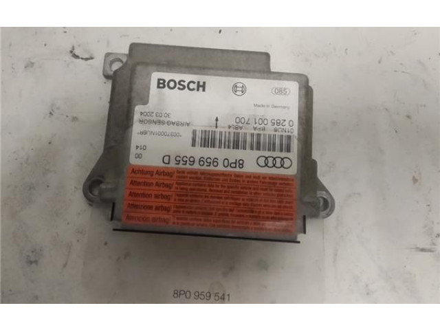 Блок подушек безопасности 8P0959655D, 0285001700   Audi A3 S3 8P