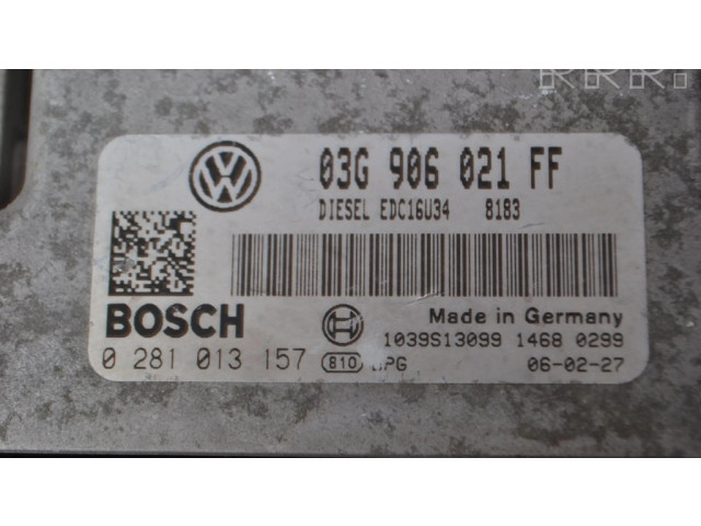 Řídící jednotka 03G906021EE, 0281013157 Volkswagen Caddy 2008