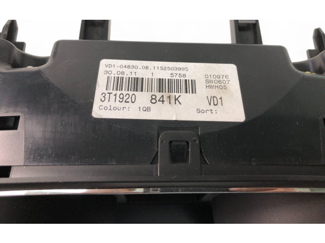 Панель приборов 3T1920841K   Skoda Superb B6 (3T)       
