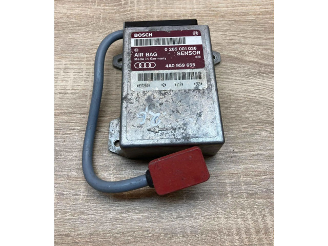 Блок подушек безопасности 4A0959655, 0285001036   Audi 80 90 S2 B4