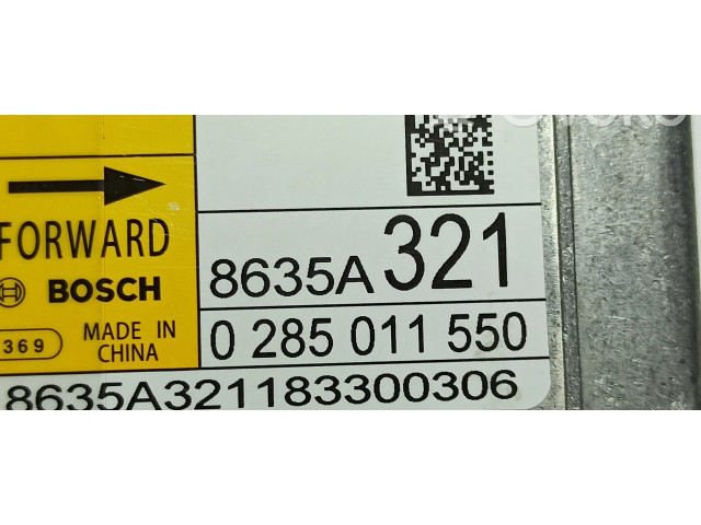 Блок подушек безопасности 0285011550, 8635A321 Mitsubishi ASX