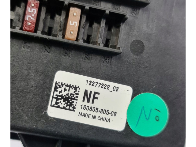   Pojistková skříňka 13277322   Opel Insigni A 2009