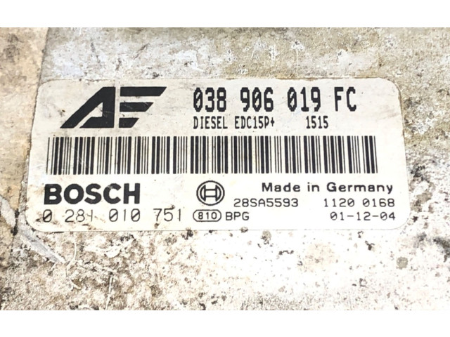 Řídící jednotka 038906019FC   Seat Alhambra (Mk1) 2000