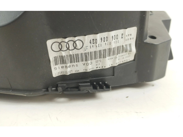 Панель приборов 4E0920900E, 4E0910900 Audi A8 S8 D3 4E