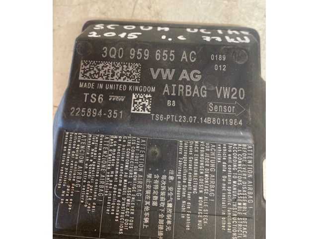 Блок подушек безопасности 3Q0959655AC, 225894351   Skoda Octavia Mk3 (5E)