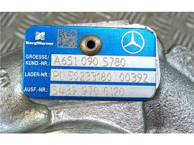 Turbodmychadlo Турбина A6510902880, A6510902880 Mercedes-Benz E AMG W212 651924