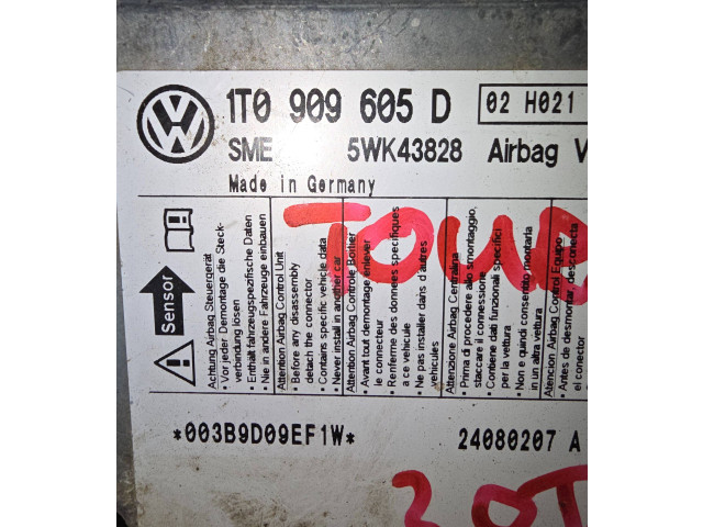 Airbagsteuergerät 1T0909605D, 24080207A   Volkswagen Touran 