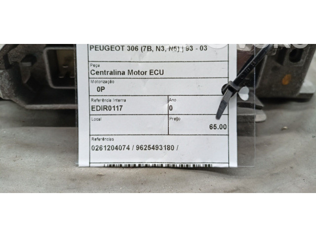 Блок управления двигателя 0261204074, 9625493180 Peugeot 306