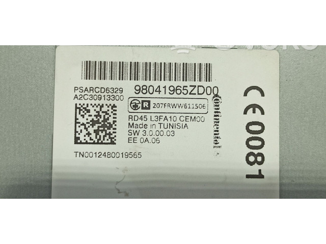 Řídící jednotka 98041965ZD   Citroen C-Elysée 2013