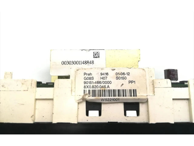 Блок управления климат-контролем 8X0820045A, 90151-466 Audi A1