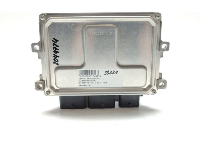 Блок управления двигателя 9805895780   Citroen C1