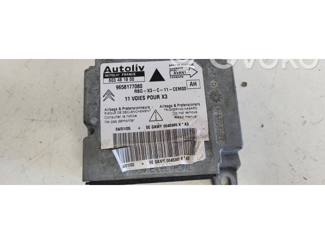 Airbagsteuergerät 603481900, 9658177080   Citroen C5