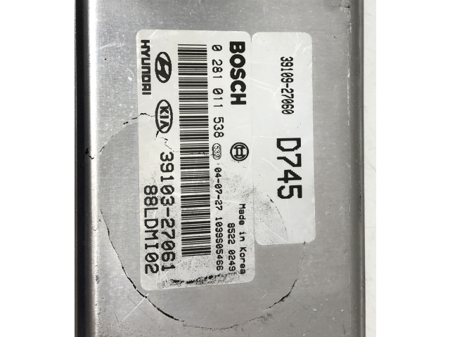 Řídící jednotka 0281011538, 3910327061 KIA Cerato 2006