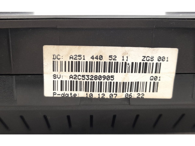 Панель приборов 2514405211, 2519006000   Mercedes-Benz R W251       