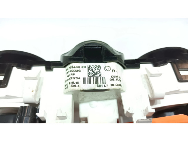 Блок управления климат-контролем 96722483ZD   Peugeot 2008 I