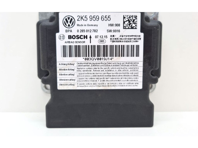 Блок подушек безопасности 2K5959655, 0285012782   Volkswagen Caddy