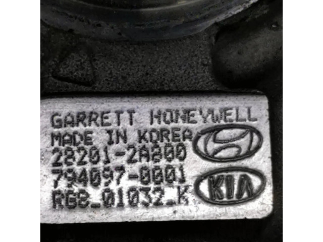 Turbodmychadlo Турбина 282012A800, RG801032K KIA Optima 1.7 D4FD
