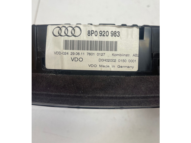 Панель приборов 8P0920983 Audi A3 S3 A3 Sportback 8P