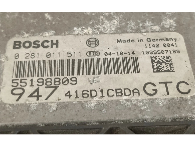 Блок управления двигателя 55198809, 0281011511   Alfa Romeo GTV