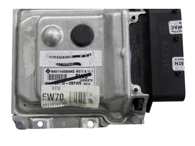 Блок управления двигателя 9001140339KE, 391102BFW5 Hyundai ix20