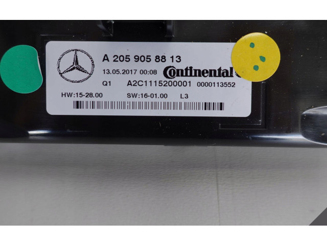 Блок управления климат-контролем A2059058813   Mercedes-Benz GLC X253 C253