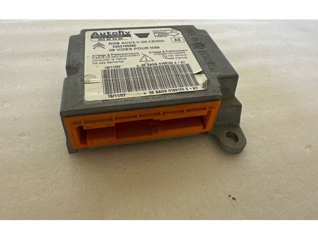 Блок подушек безопасности 9653190980, 603602400 Citroen Berlingo