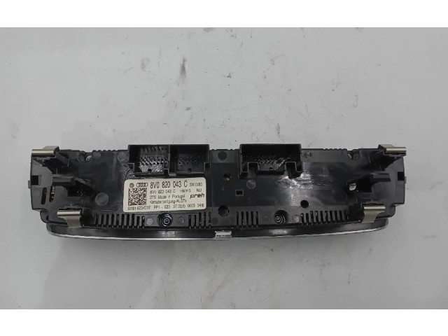 Блок управления климат-контролем 8v0820043c Audi A3 S3 8V