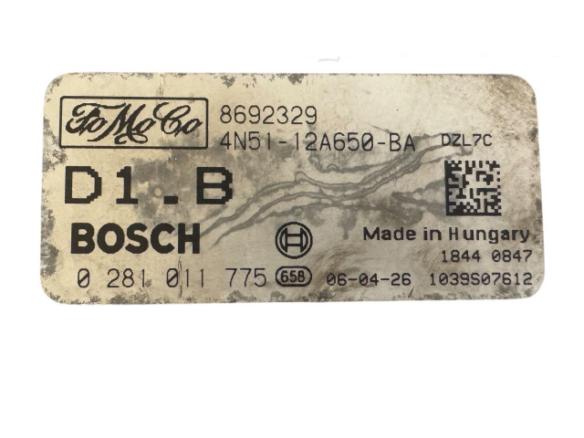 Блок управления двигателя 4N5112A650BA, 8692329   Volvo V50